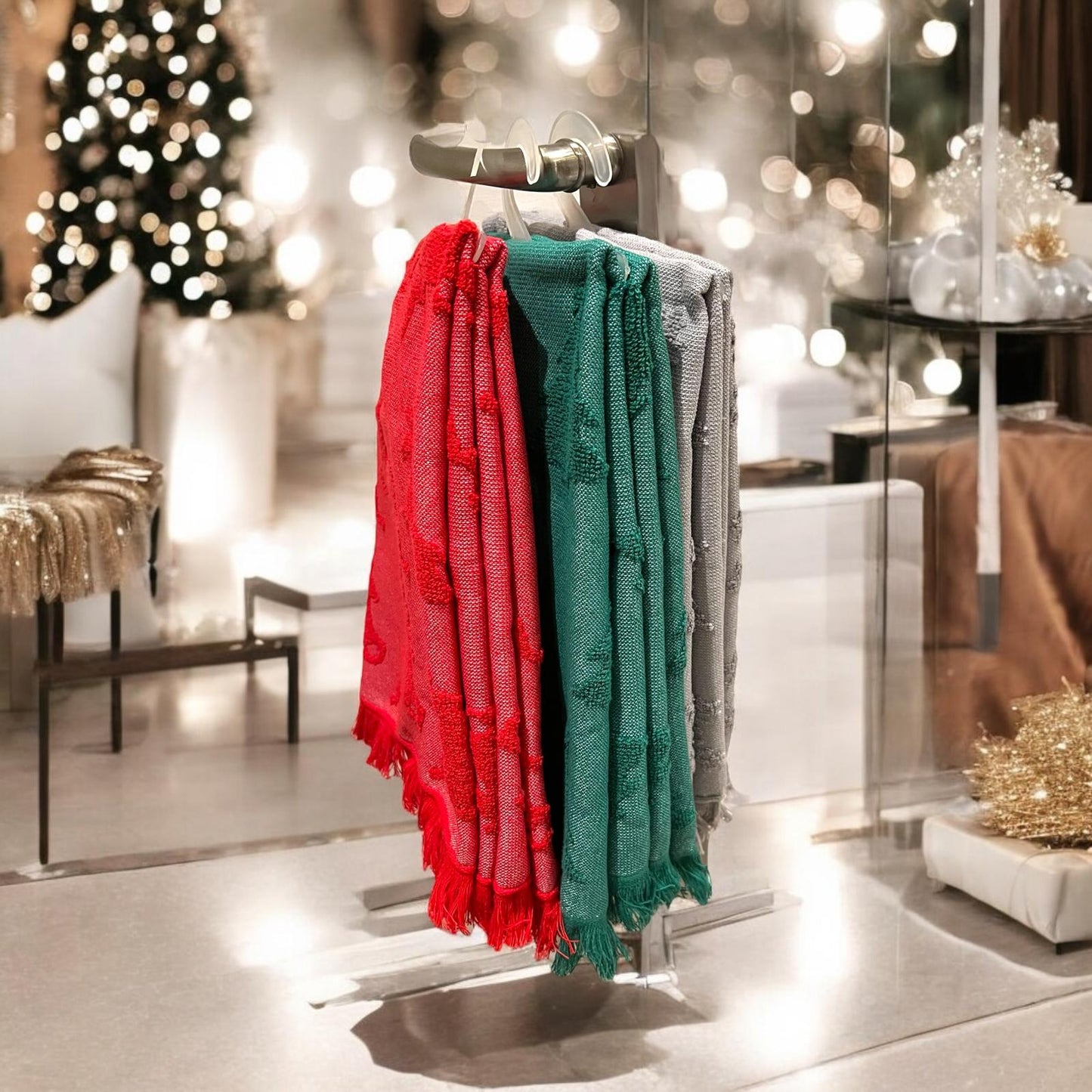 Christmas Cotton Tea Towel 2x Pack - Matris Home England