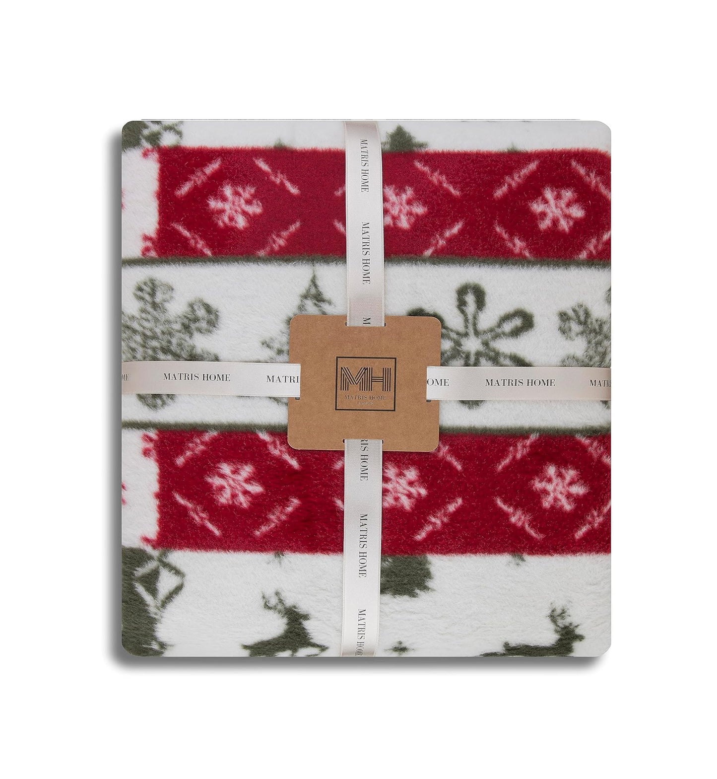 Matris Home Christmas Multicolor Blanket/Throw - Matris Home