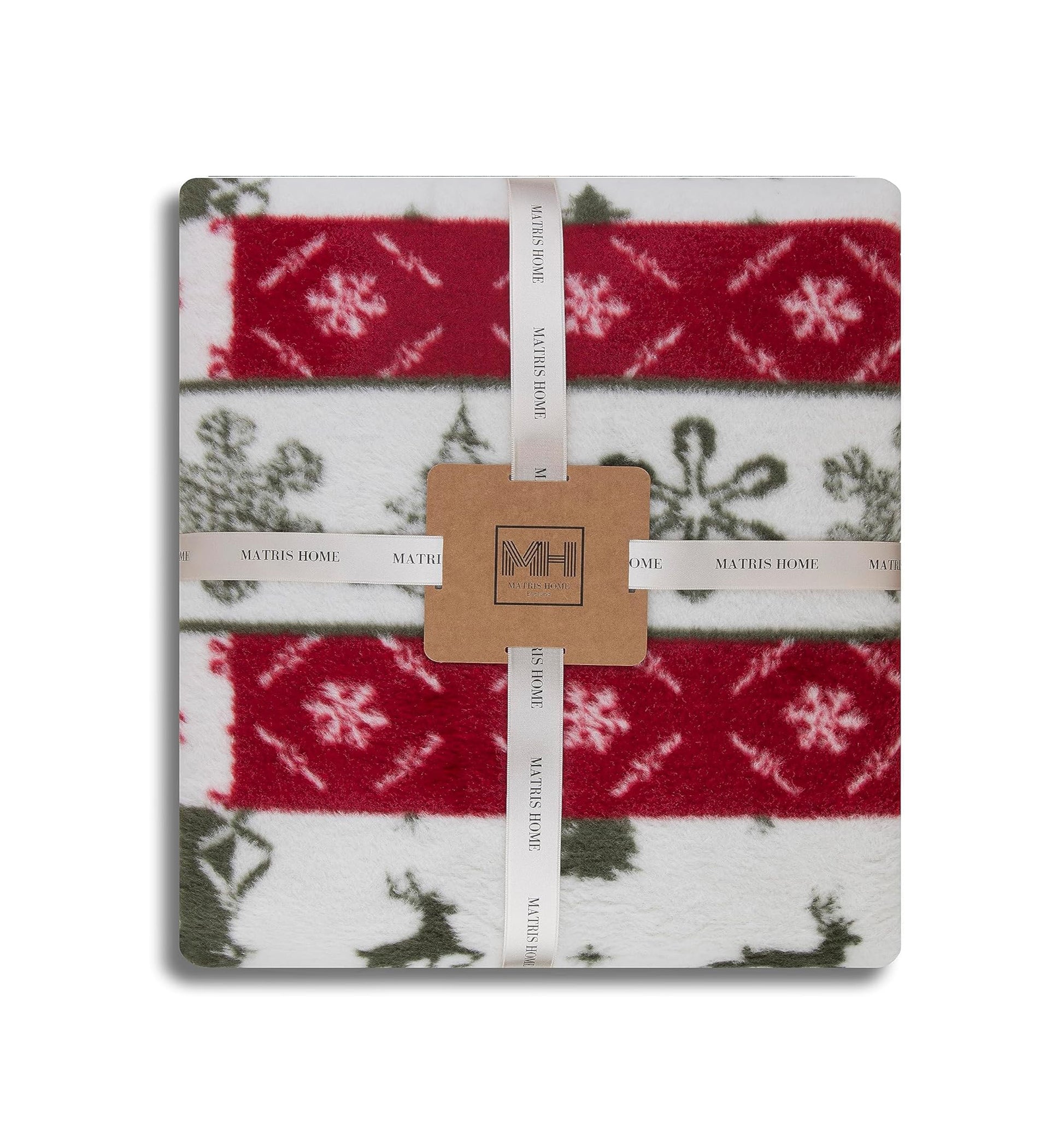 Matris Home Christmas Multicolor Blanket/Throw - Matris Home